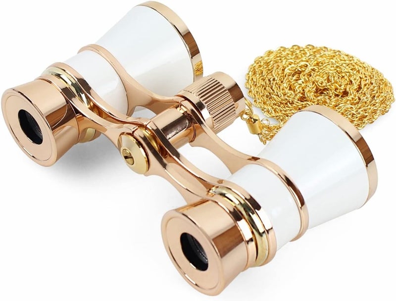 Aroncent Opera Glasses Binoculars 3X25 Mini Compact Binoculars with Chain for Adults Kids Women Vintage Theater Musical Concert - Image 1